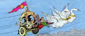 Pushpak Vimana, flying saucer from Ramayana